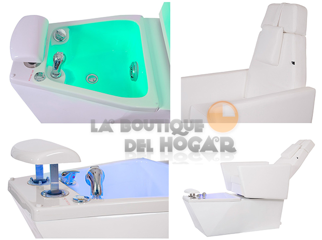 Sillón de Pedicura SPA tapizado en PU con Hidromasaje Modelo Gentle