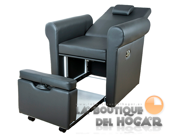 Sillón de Pedicura SPA tapizado en PU con reposapies regulable Modelo Pira 4200