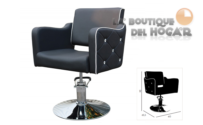 Sillón hidráulico de corte con reposabrazos Modelo black diamond