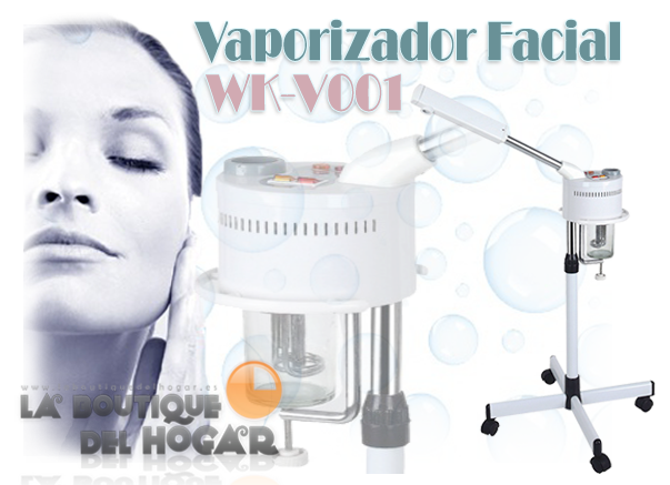 Vaporizador facial metálico con emisión de Ozono y temporizador Modelo WK-V001