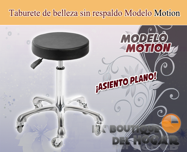 Taburete Ergonómico Regulable En Altura Sin Respaldo Modelo Motion