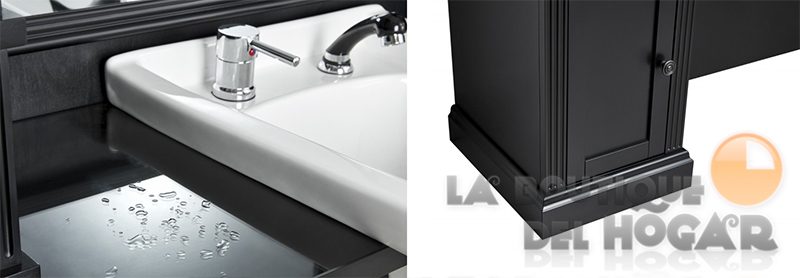 Tocador de Peluquería estilo Moderno con espejo Modelo WILLIAM 10B